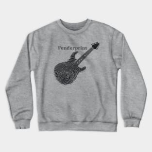 tshirt, mug, sticker, artprints of Fender guitar Crewneck Sweatshirt